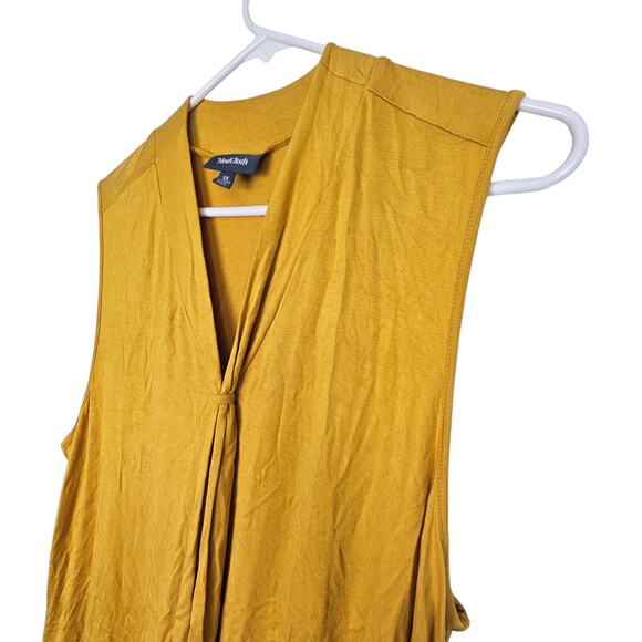 ModCloth Women Blouse Tie Front Plus Size 1X Stretch Pullover Career Office Work - Picture 4 of 7